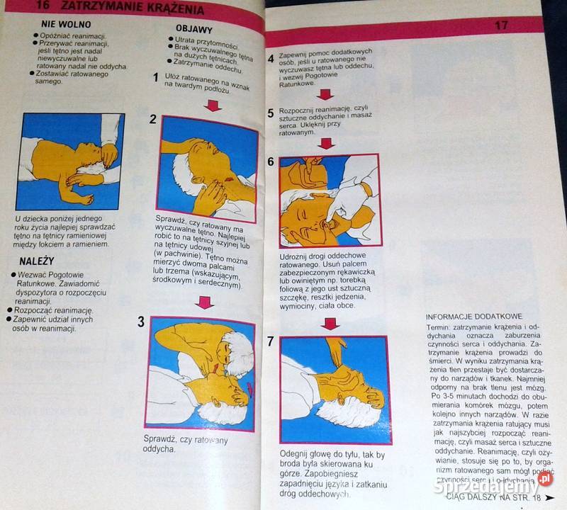 Pierwsza pomoc J Stępińska T Szajewski Rok wydania 1998 lubelskie Chełm
