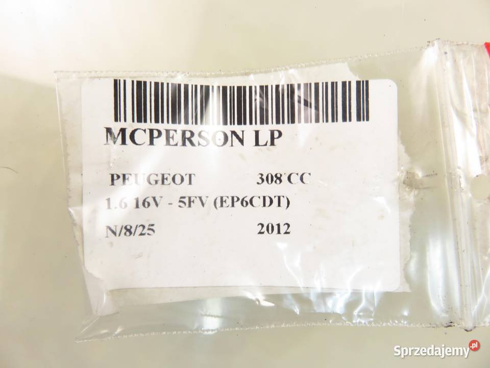 MCPERSON LEWY PRZEDNI PEUGEOT 308 16 VTi sprzedam
