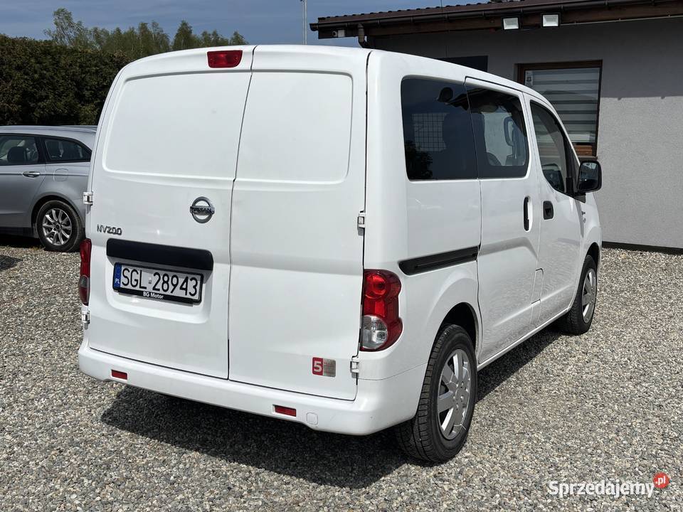 Nissan NV200 Gwarancja bezwypadkowy śląskie Paniówki