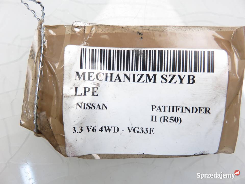 PODNOŚNIK SZYBY LEWY PATHFINDER R50 807310W205 osobowe sprzedam