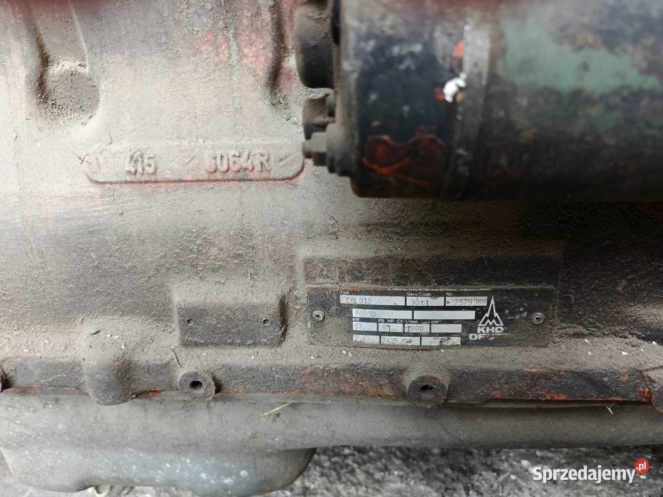 silnik przemysłowy marki Deutz model z serii F L Pozostałe