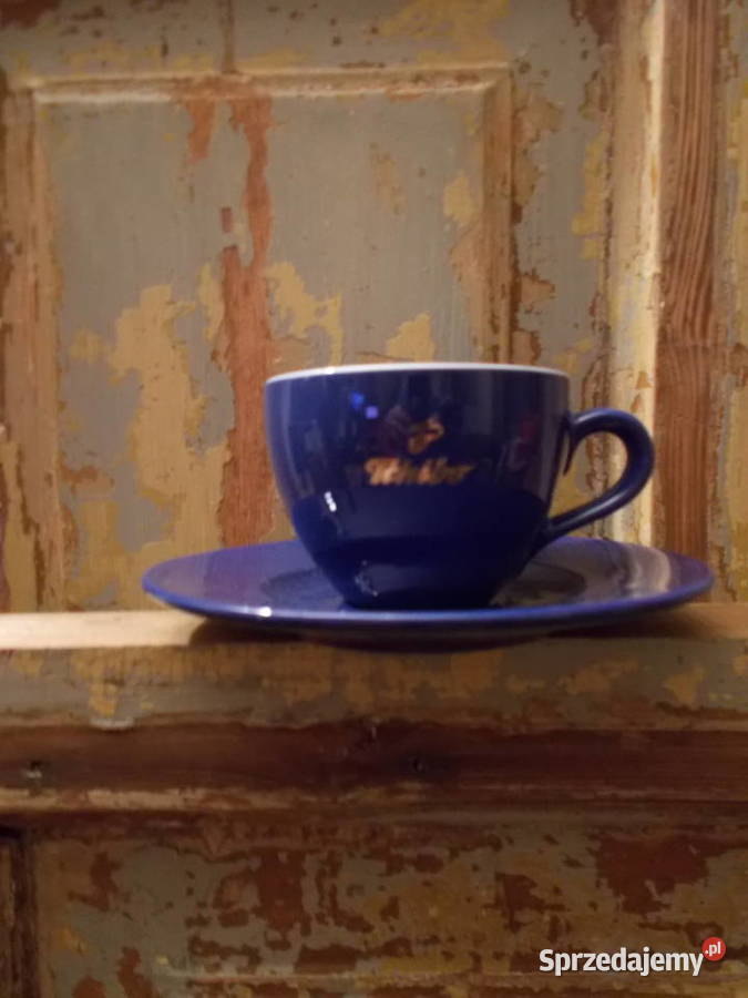 Stara Porcelanowa Filiżanka Tchibo Granatowa PRL sprzedam