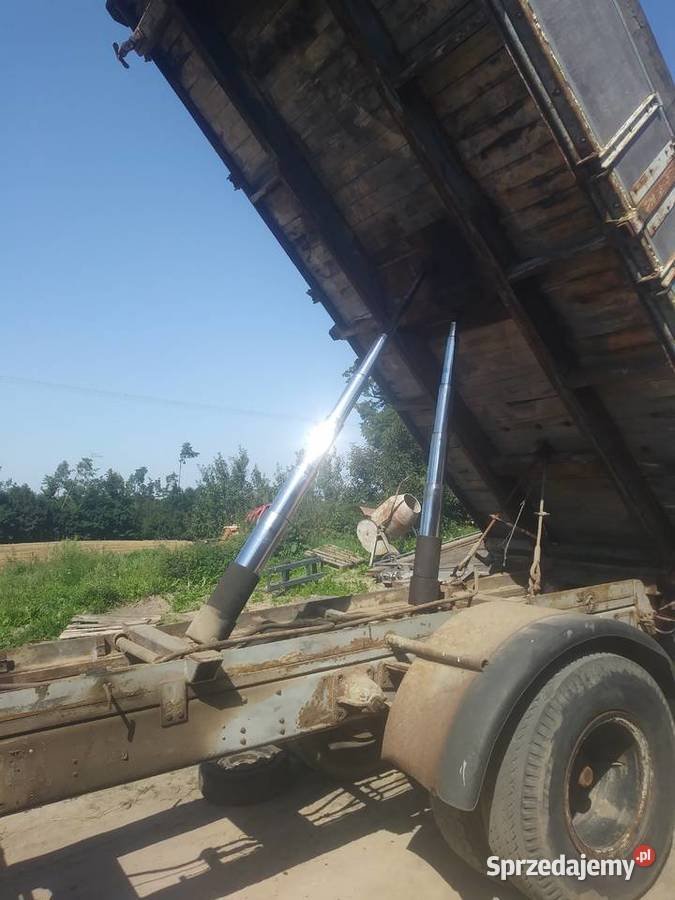 Przyczepa 3 stronny wywrot mocna nieuszkodzony Pamiętowo