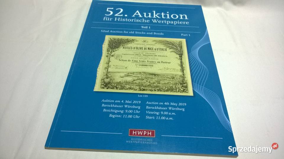 katalog aukcyjny papierów wartościowych 52 Warszawa