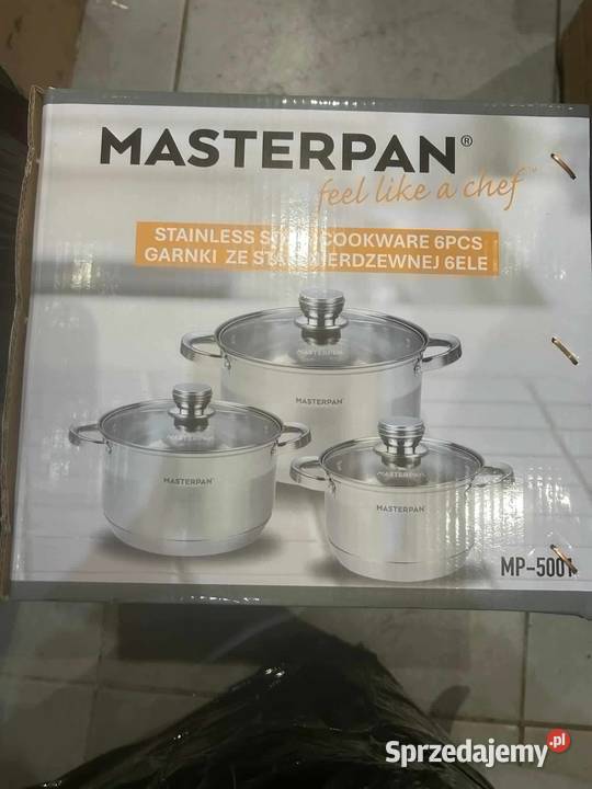 Garnki małe nierdzewne Masterpan 6 Kraków sprzedam
