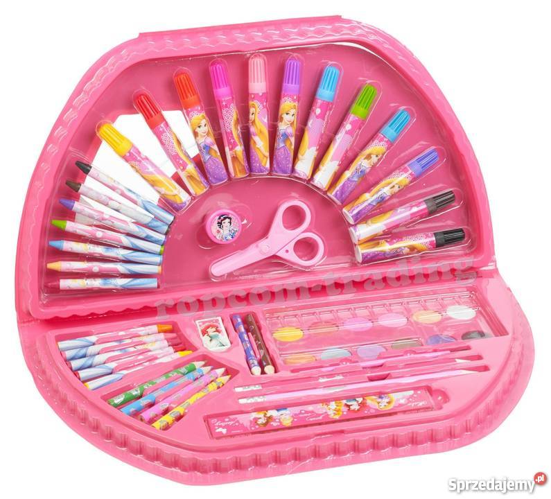 Zestaw Plastyczny Kredki Farbki Flamastry DISNEY Mogilany