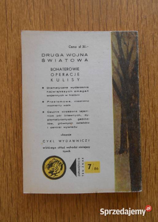 Żółty Tygrys Ostatnie salwy z Łazienek 786 Parczew sprzedam