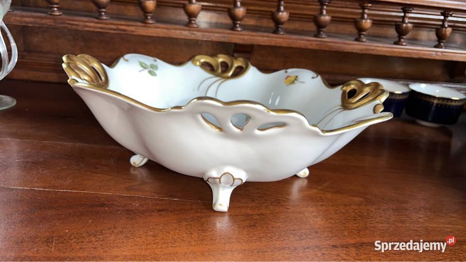 Patera z różami Ilmenau Made in Germany Na 4 Antyki, Sztuka, Kolekcje sprzedam