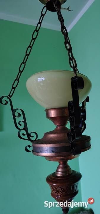 Lampa miedziowana 6070 lata Lampiony i latarnie