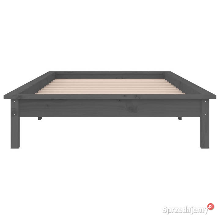 Rama łóżka z LED szara lite drewno 90x200 26cm mazowieckie Warszawa sprzedam