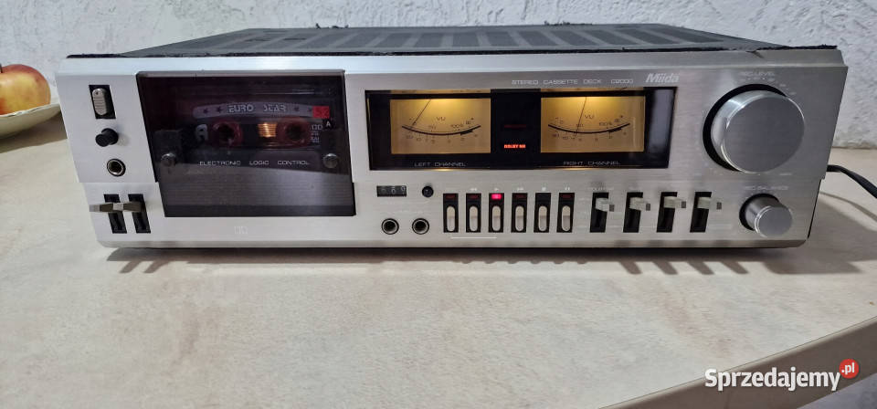magnetofon Miida casette deck C2000 VU meter Międzychód