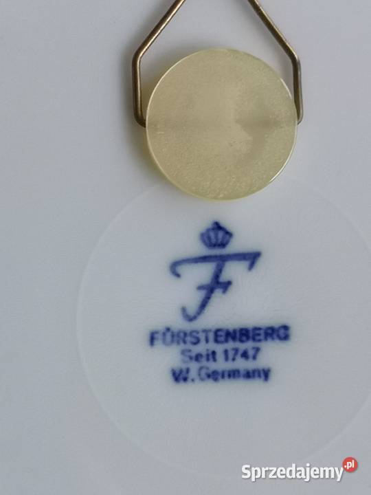 Talerz kolekcjonerski porcelana Furstenberg kujawsko-pomorskie Toruń sprzedam