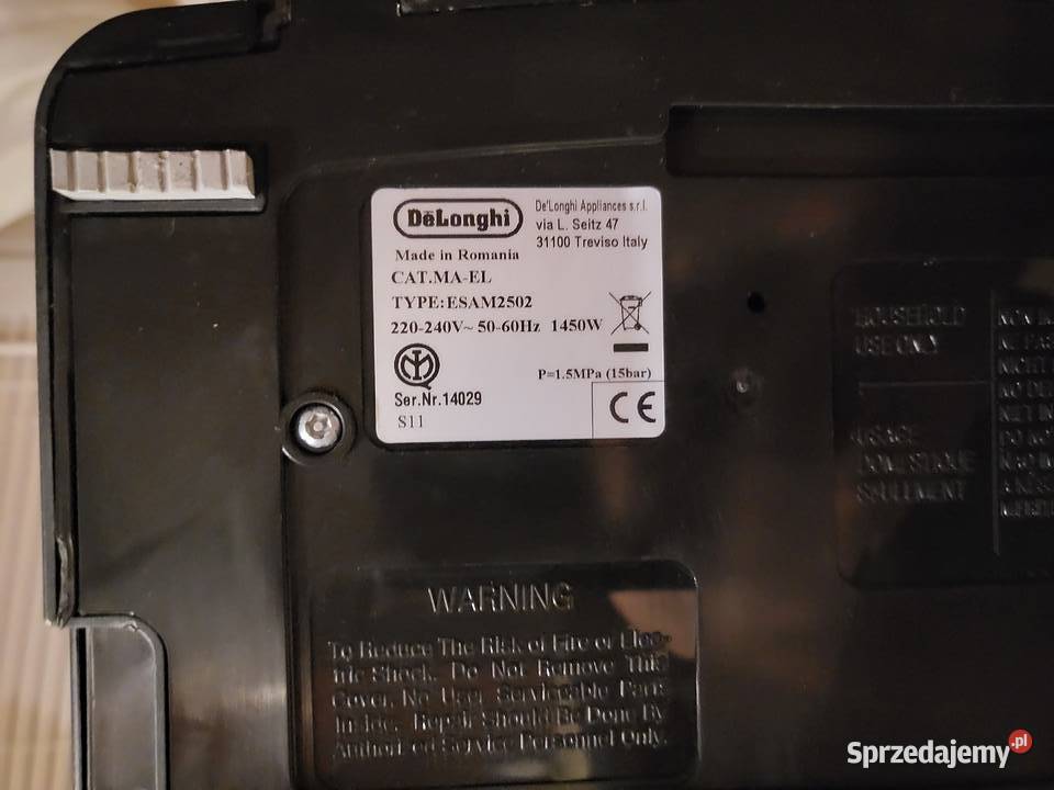 Ekspres automatyczny DeLonghi Caffe Corso ESAM mazowieckie Warszawa