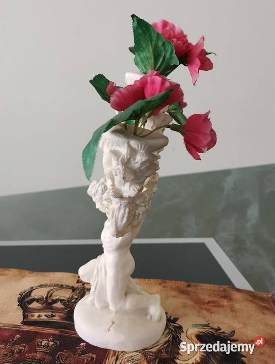 Świecznik biały duży Lędziny sprzedam