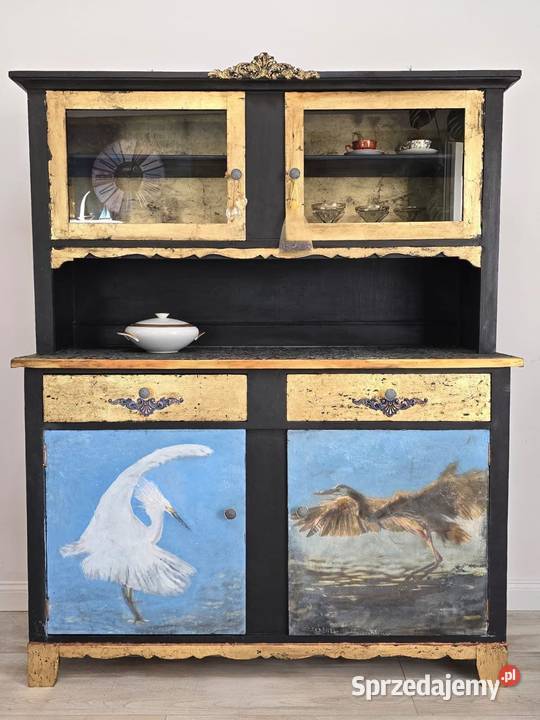 Kredens stylizacja piękny ręcznie odnowiony Szembekowo