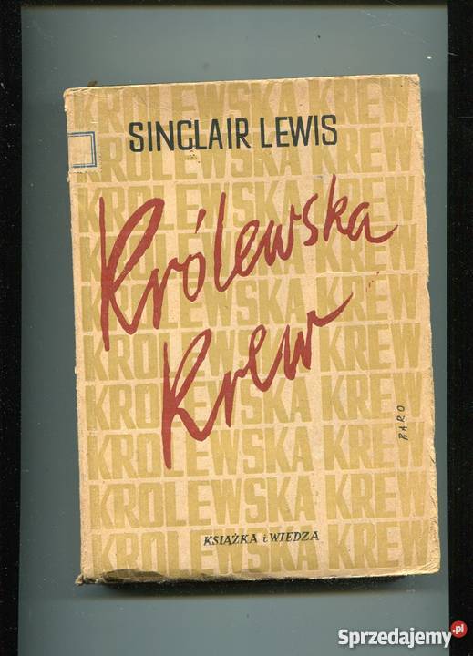 Królewska krew Sinclair Lewis Szczecin