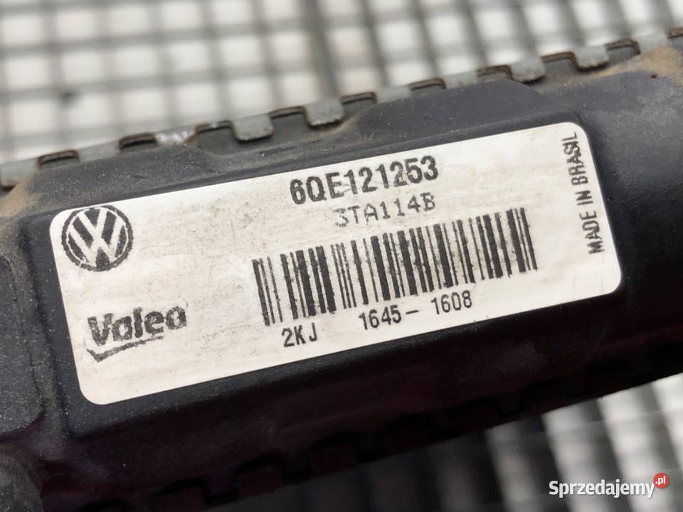 CHŁODNICA WODY VW FOX 12 55 6QE121253 0315 sprzedam