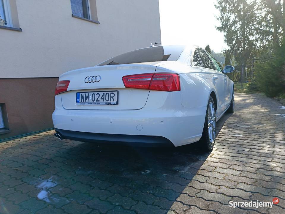 Sprzedam Audi A6 C7 20TDi 177 w białym kolorze mazowieckie Wielgolas sprzedam