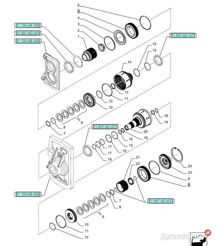 87701174 Zestaw Puma Magnum CVT T7 T7000 CNH Warszawa