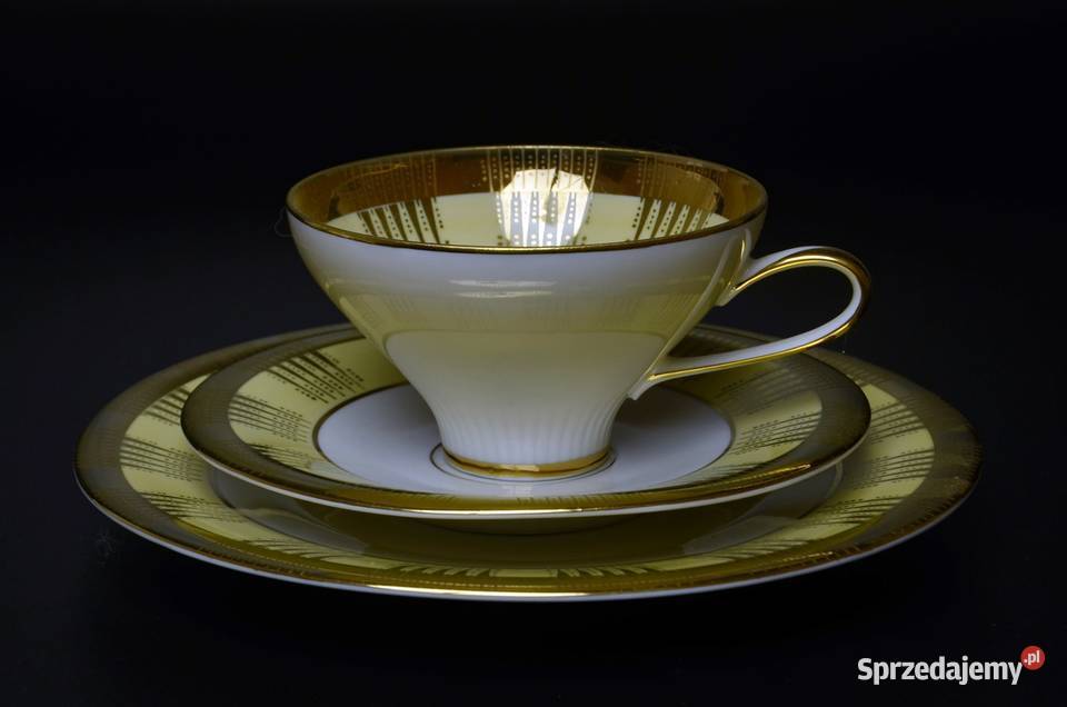 Trio śniadaniowe lata 30 XX w Hutschenreuther Legnica