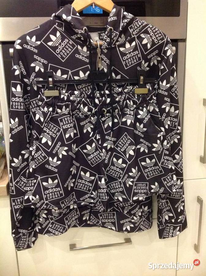 Kpl Damski Adidas Bluza z Szortami XL NOWY Nowa Sól