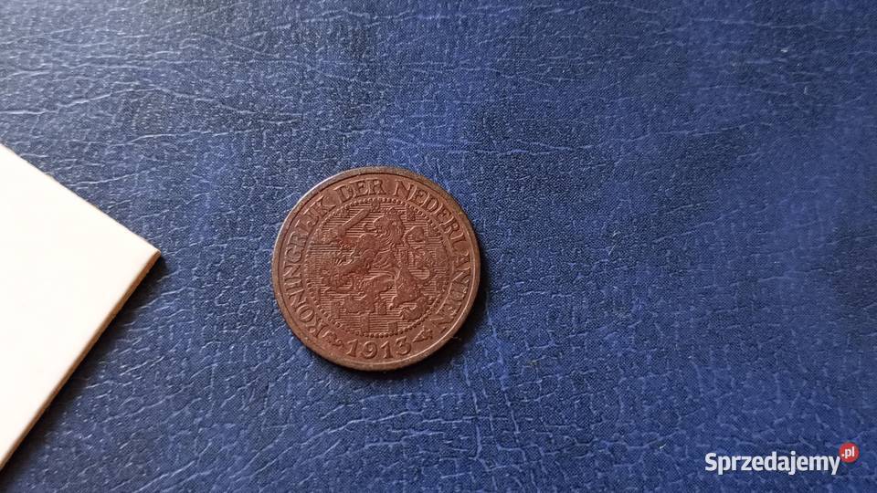 Stare monety 1 cent 1913 Holandia Numizmatyka Lesko