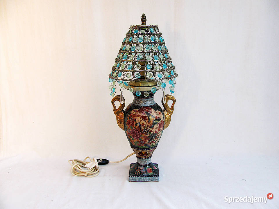 Lampka ceramiczna Koraliki Kryształki Szczecinek sprzedam