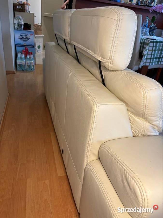 SOFA SKÓRZANA ROZKŁADANA 205cm Warszawa