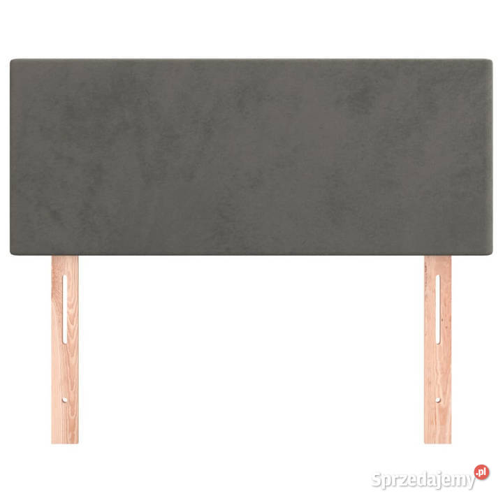 Zagłówek do łóżka ciemnoszary 90x5x7888 aksamit Warszawa sprzedam