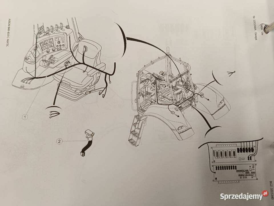 CLAAS AXION 810850 CMATIC A31 WIĄZKA KABINY warmińsko-mazurskie Stalewo
