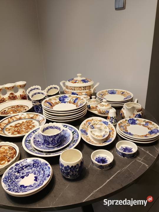 Zestaw fajansu włocławskiego Porcelana i szkło Wrocław
