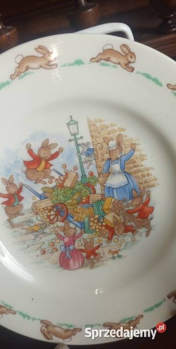 Talerzyk z króliczkami Bunnykins 1936 Royal Gdańsk