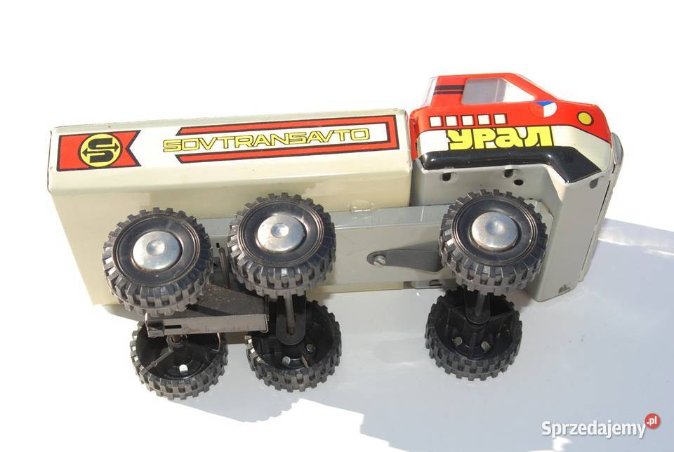 Stara zabawka samochód metalowy Ural USSR antyk Cieszyn sprzedam
