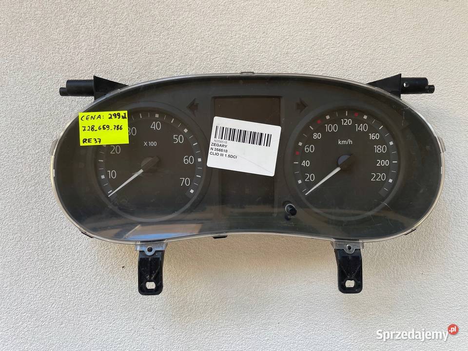 LICZNIK ZEGARY RENAULT CLIO III BENZYNA Warszawa