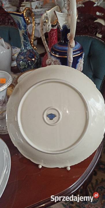 Patera Roschtzer Porzellanfabrik Unger Schilde pomorskie Gdańsk