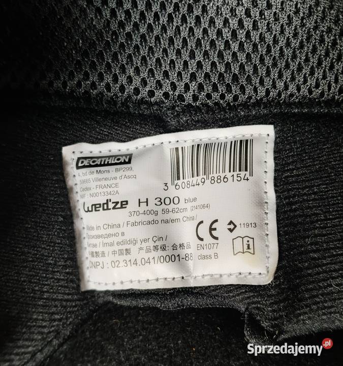 kask narciarski Wedze 5962 niebieski H300 narty Poznań