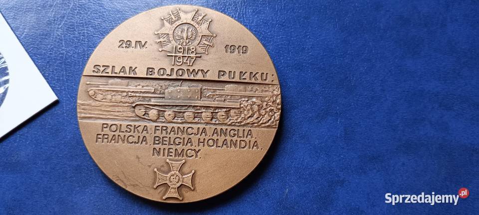 Stare monety Medal Szlak Bojowy 1986 Polska 38 Lesko