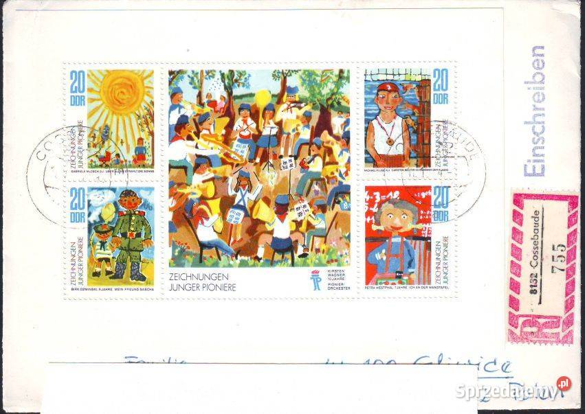 Kop z koresp Filat DDR Polska 1974 Gliwice