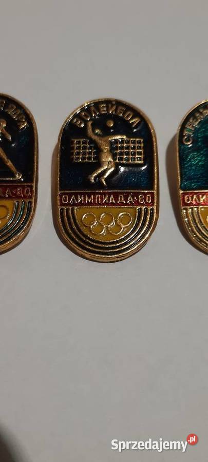odznaki 3 Olimpiada Moskwa 1980 Rosja ZSRR 1 Warszawa