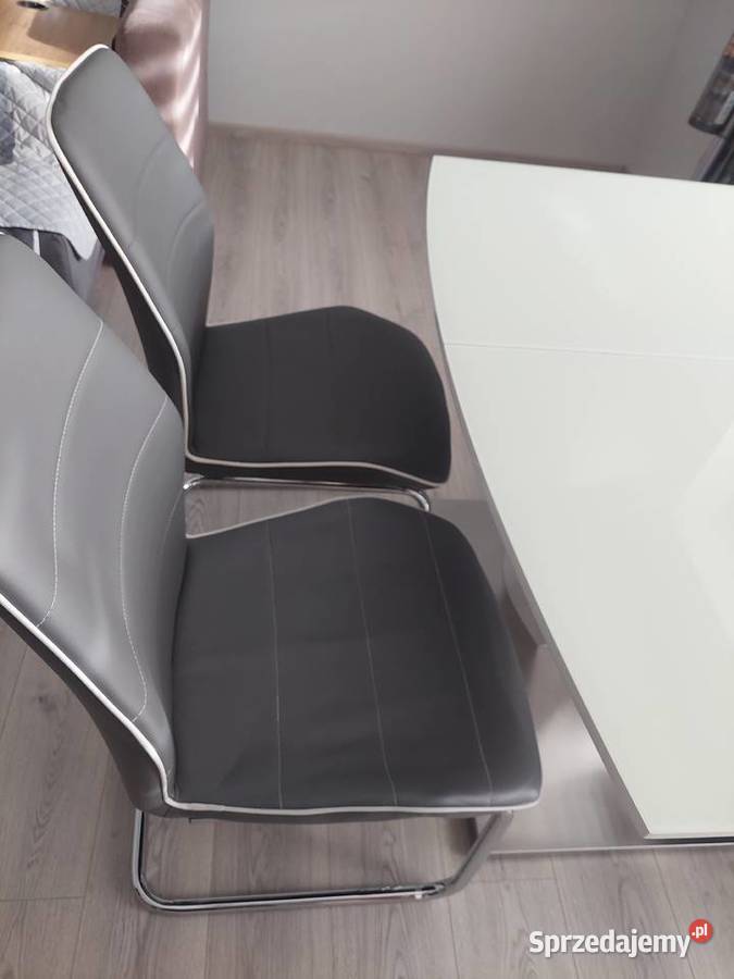 Stół rozkładany Agata meble 120x80 i 4 krzesła Białystok