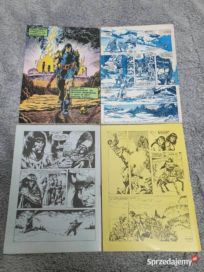 Conan zestaw 4 komiksów AS Editor 1990 Gdynia