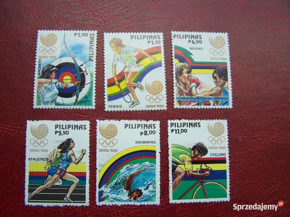Filipiny 1988 MNH Mi 188489 perf Sport Olimpiada śląskie Tychy sprzedam