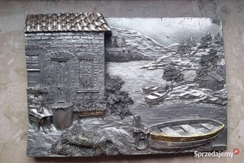 markowy obraz wykonany ze srebra próby 925 Gliwice