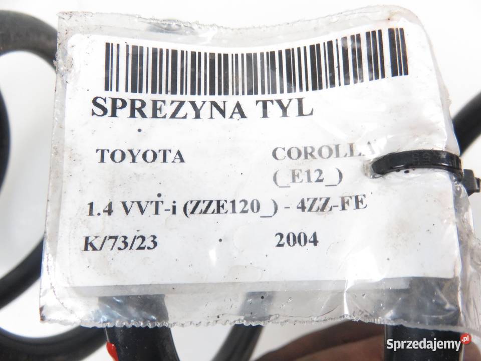 SPRĘŻYNA TYŁ TOYOTA COROLLA E12 14 VVTi