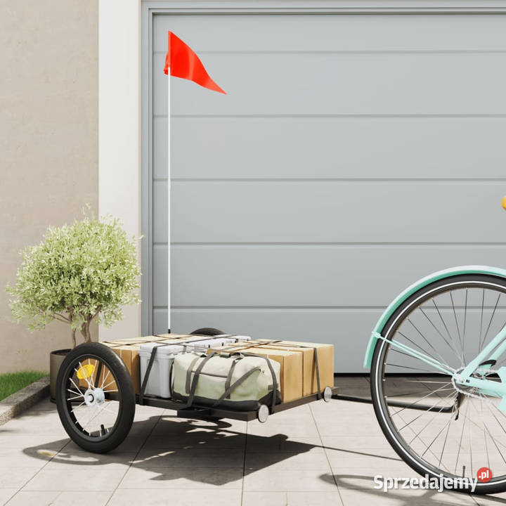 Przyczepka rowerowa czarna 126x63x34 żelazna Warszawa sprzedam