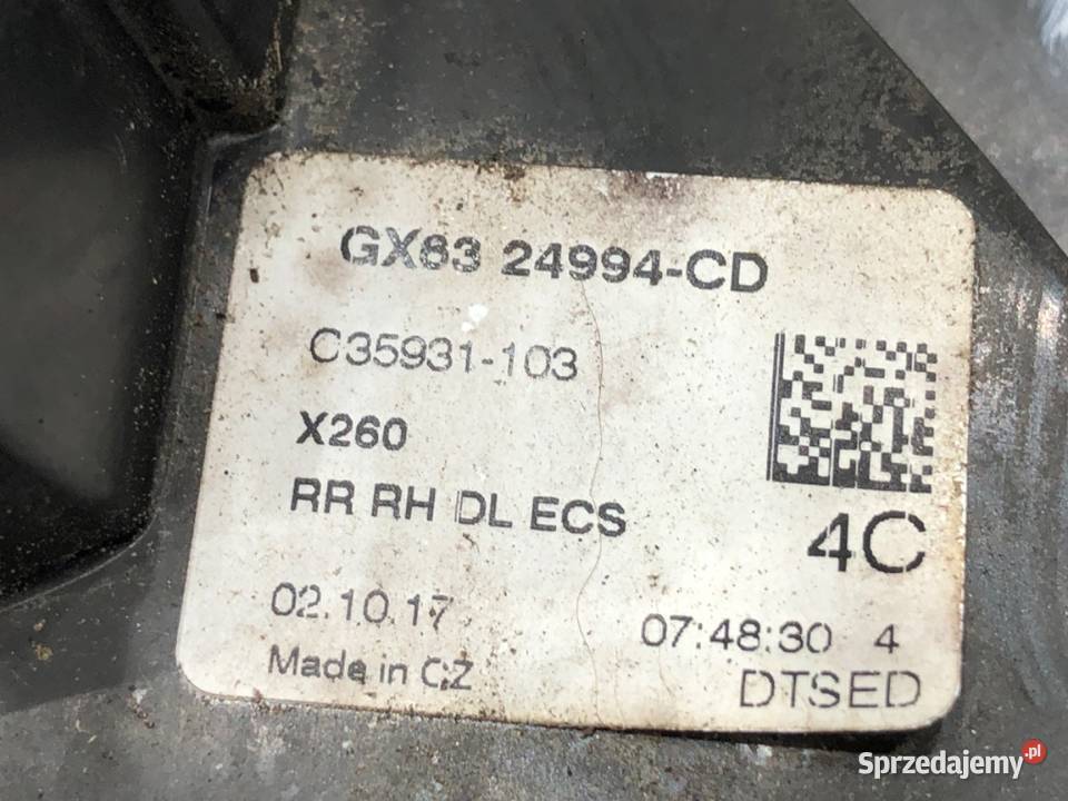 ZAMEK DRZWI PRAWY TYŁ JAGUAR XF II Kombi