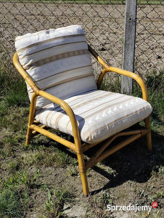 Klasyczny Komplet Mebli Rattanowych Poddębice