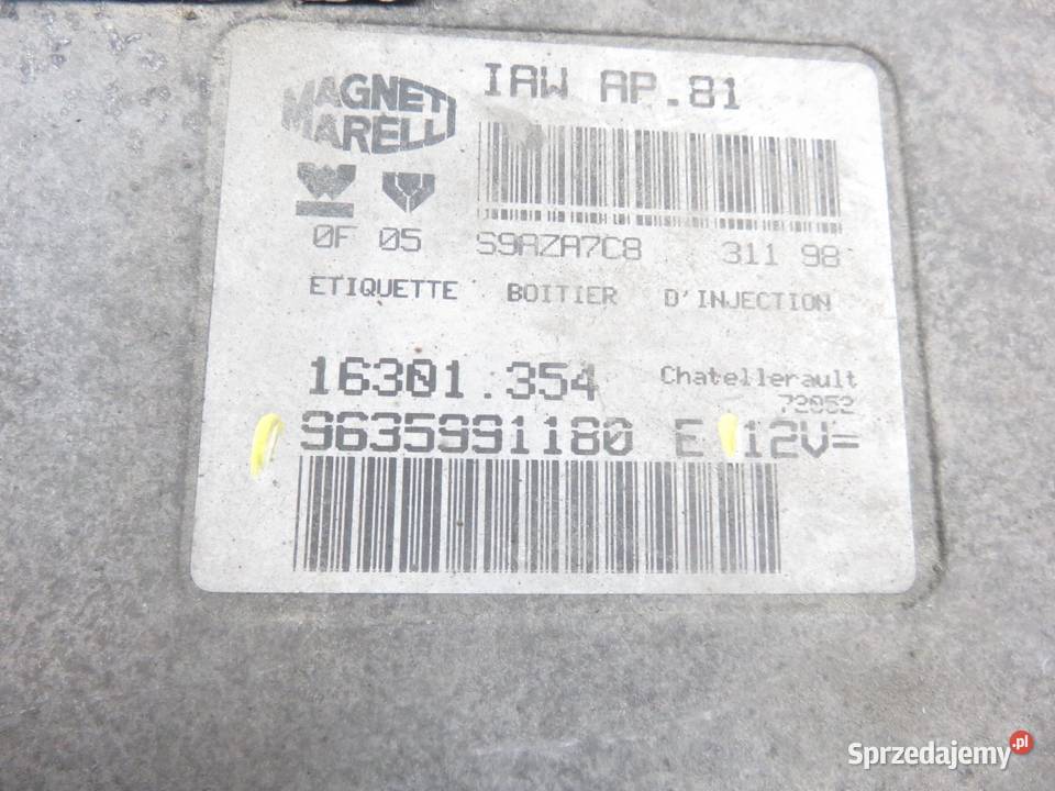 STEROWNIK PEUGEOT 206 14 9635991180E osobowe małopolskie