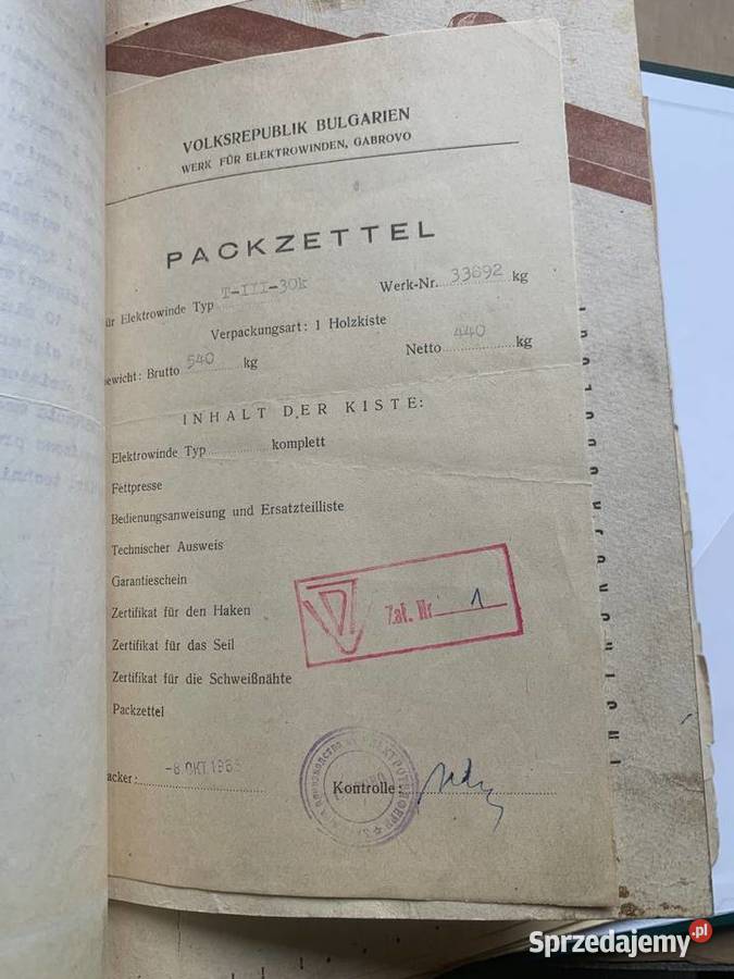 Suwnica wciągnik wciągarka Białystok sprzedam