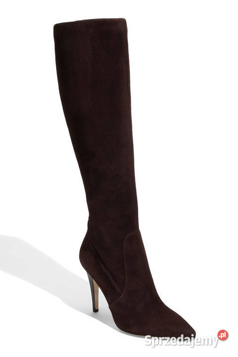 DOSKONAŁY ZAMSZ TMoro luksusowe kozaki szpilki Białystok